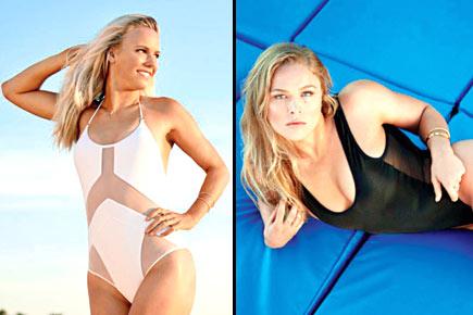 Caroline Wozniacki and UFC fighter Ronda Rousey sizzle in bikinis