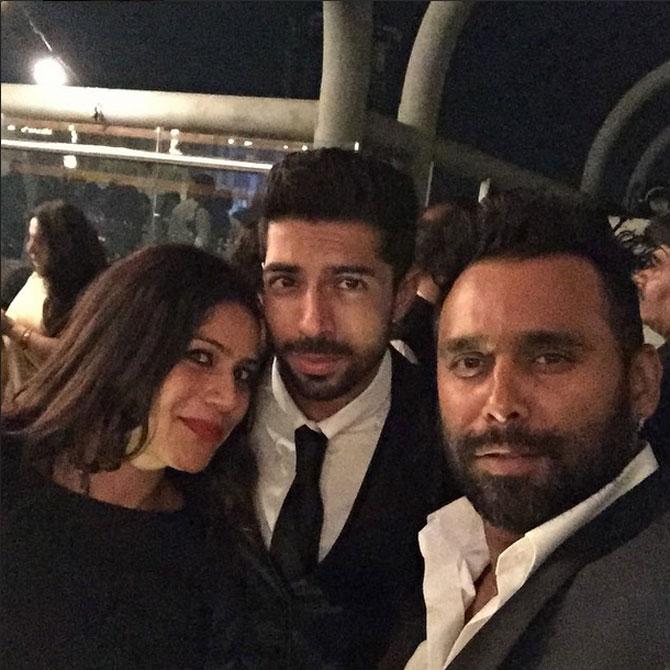 Bosco Martis with other guests at Masaba Gupta