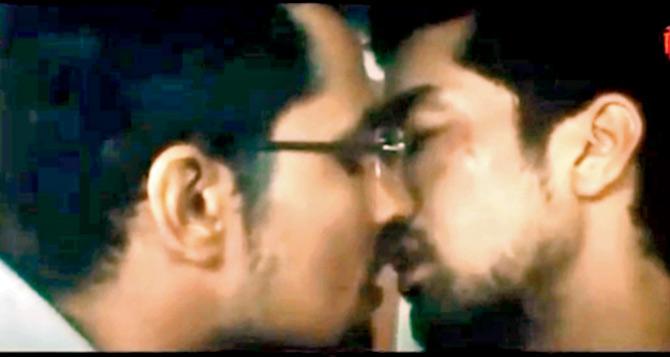 Saqib Saleem (right) brushed lips with Randeep Hooda in Karan Johar’s segment in Bombay Talkies (2013) which was based on alternative sexuality