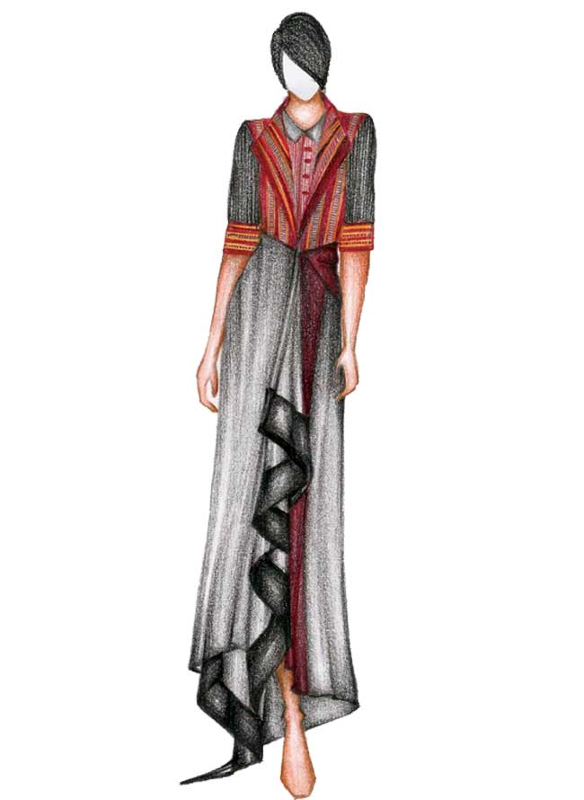 Vaishali Shadangule uses traditional khand fabric on western silhouettes