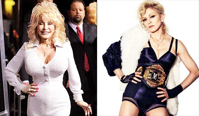Dolly Parton and Madonna