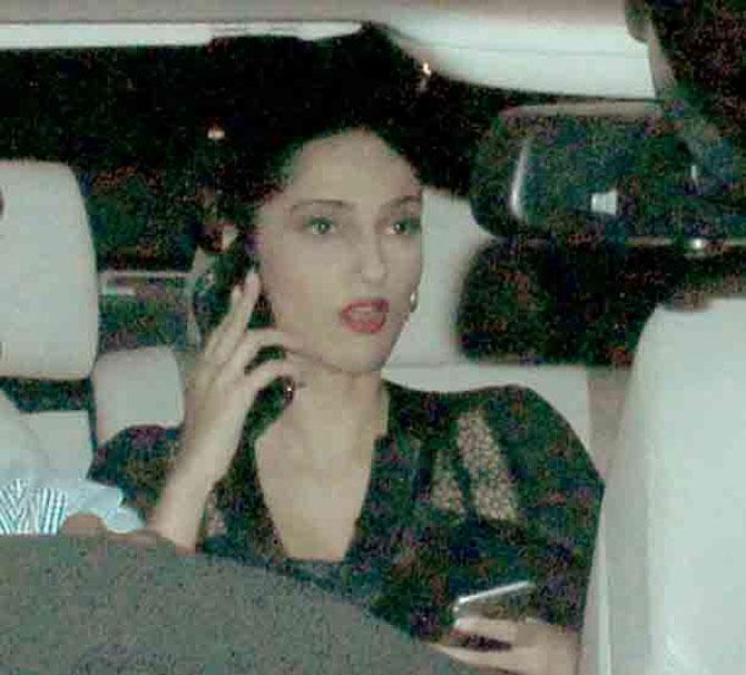 Sonam Kapoor was busy talking to someone outside her residence in Juhu, Mumbai