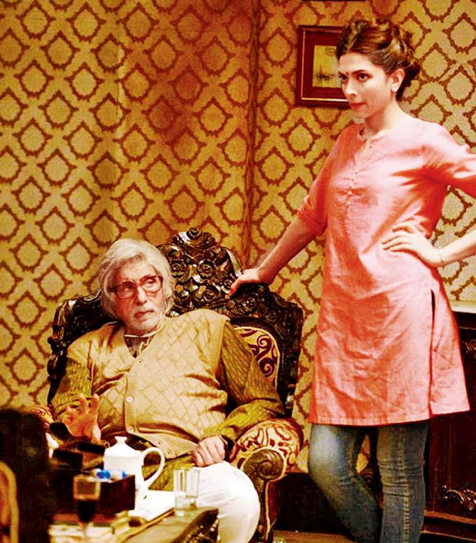 Amitabh Bachchan and Deepika Padukone feature  in Piku