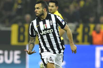 CL: Carlos Tevez brace helps Juventus beat Dortmund to enter quarters
