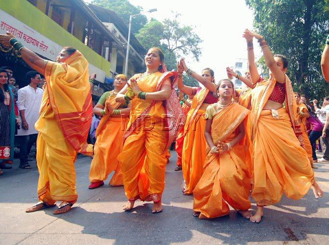 Thane: Maharashtrian women celebrate Gudi Padwa