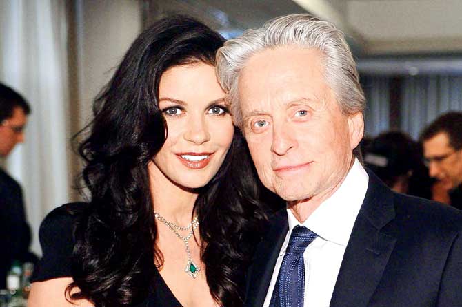 Catherine Zeta Jones and Michael Douglas