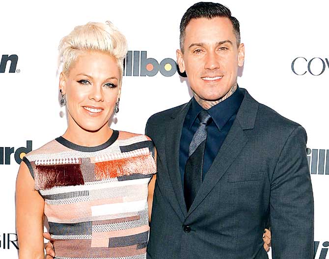 Pink and Carey Hart