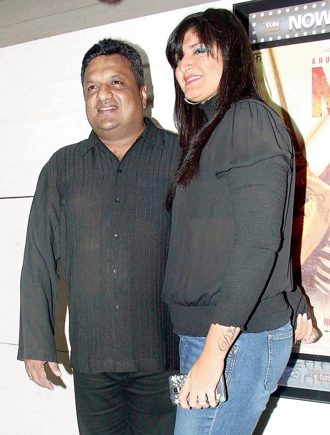 Sanjay Gupta with his wife, Anu Lekhi 