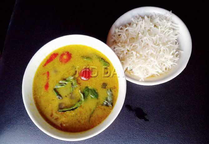 The Thai Green Curry looks and tastes authentic. Pic/Anu Prabhakar
