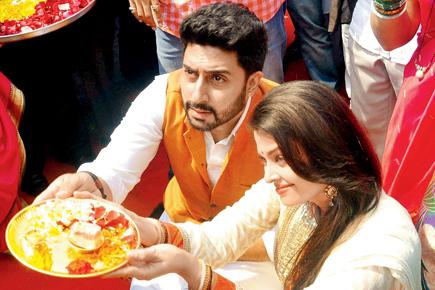 Abhishek and Aishwarya Rai Bachchan celebrate Gudi Padwa