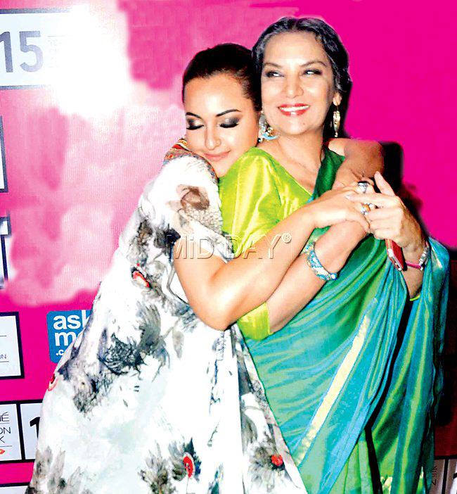 Sonakshi Sinha and Shabana Azmi