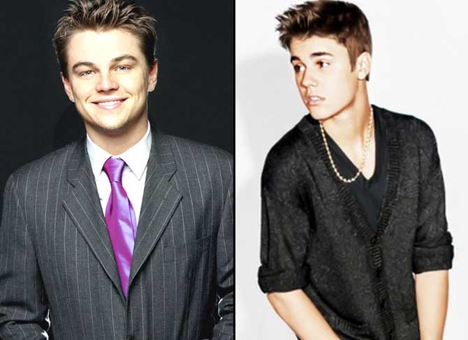 Leonardo DiCaprio and Justin Bieber