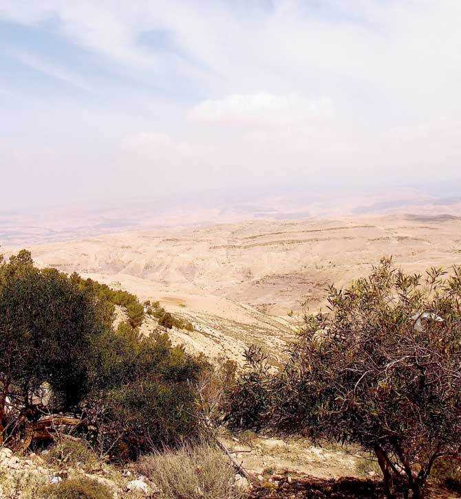 Mount Nebo — the hill Moses ascended according to the book of Deuteronomy