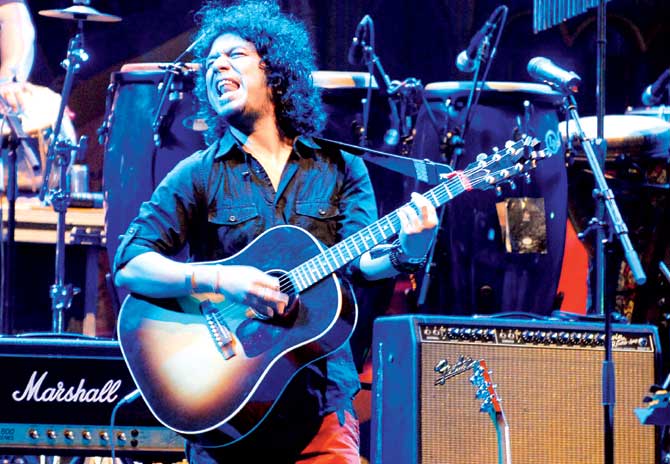 Papon enthrals the audience with his renditions at a concert