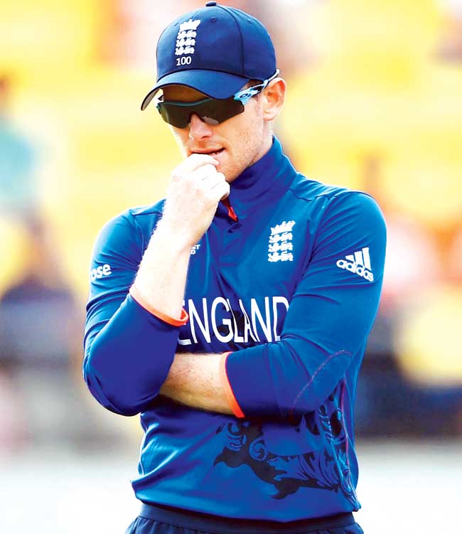 Eoin Morgan in Wellington yesterday. Pic/Getty Images