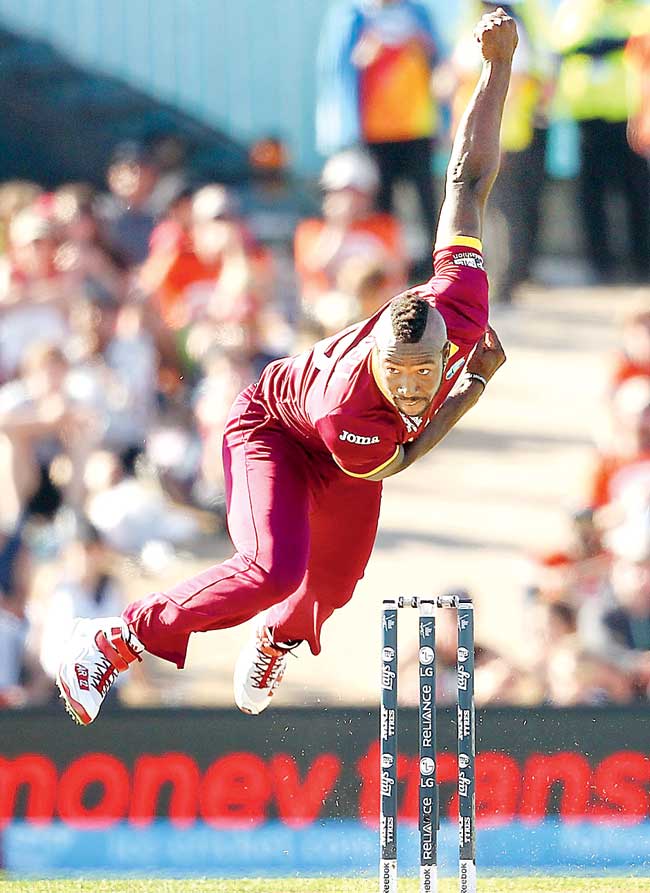 West Indies pacer Andre Russell. Pic/Getty Images