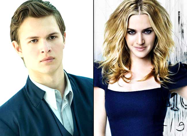 Ansel Elgort and Kate Winslet