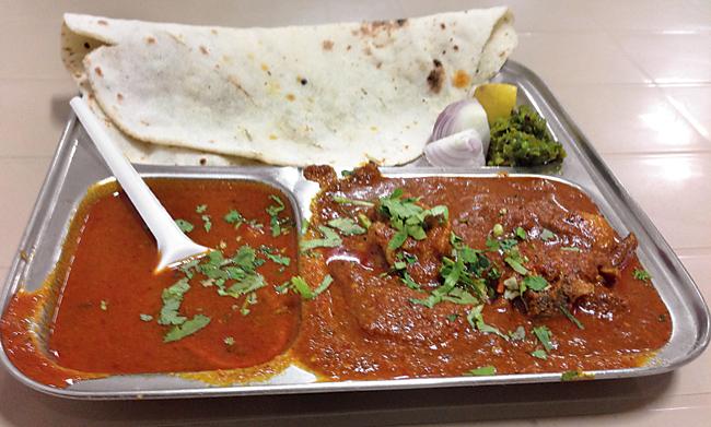 The Agri Mutton Bhakri was well- cooked and packed a spicy punch