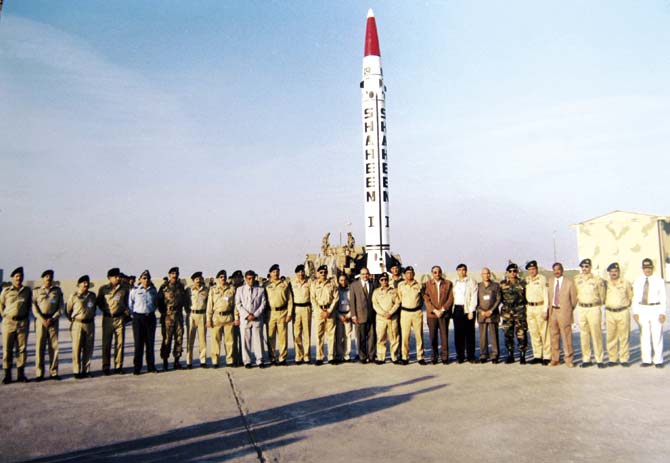 According to the Bulletin of Atomic Scientists, Pakistan is ahead of India in the nuclear arms race by 10 atomic weapons. According to a report, while India has 110 atomic weapons, Pakistan possesses 120. File pic/ Getty Images