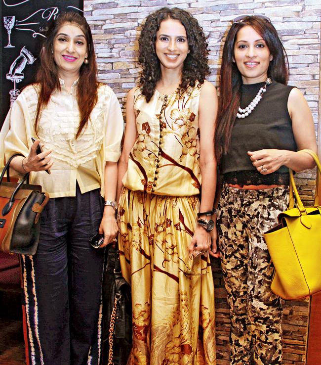 Azmina Rahimtoola, Aparna Badlani and Kriti Soni 