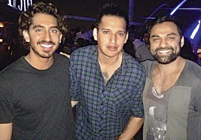 Dev Patel, Acquin Pais and Abhay Deol
