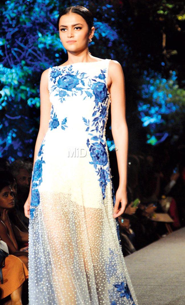 Flowy fabrics were one of the highlights of Malhotra’s summer collection. PIC/Satyajit Desai