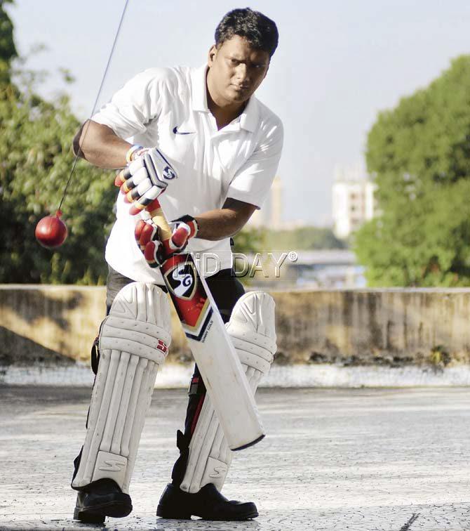 Ghanekar has scored nearly 600 runs in his cricketing career
