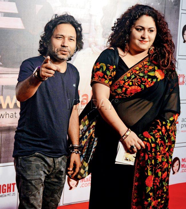 Kailash Kher with his wife, Sheetal 