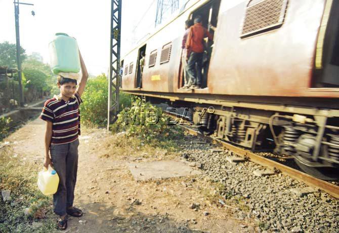 People crossing the tracks cause trains to brake which makes the ride into Mankhurd station, a jerky one