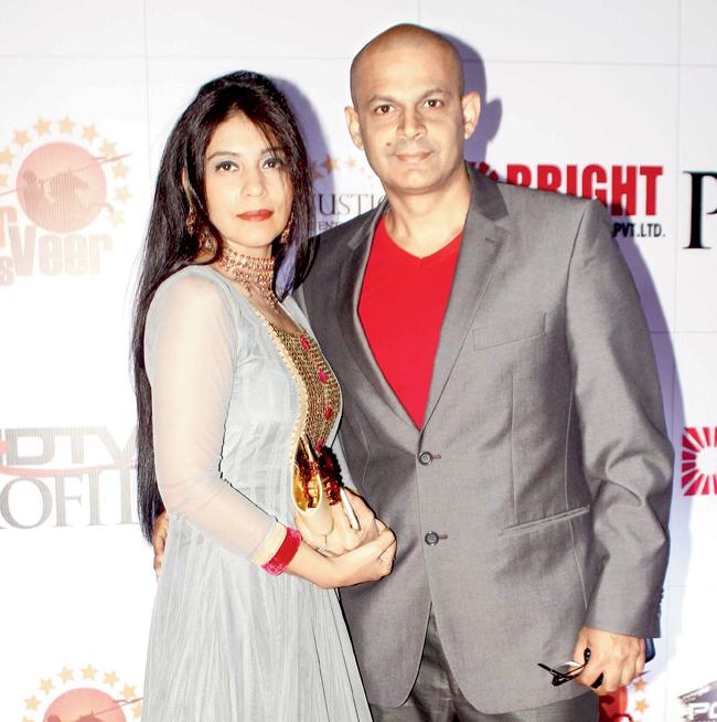Nasir Khan with his wife