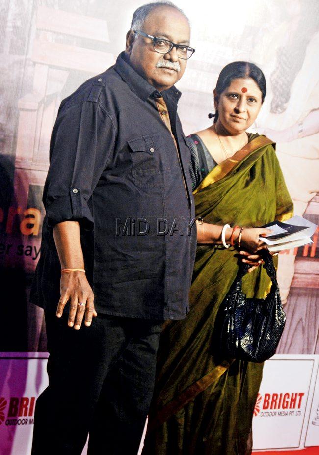 Pradeep Sarkar with his wife