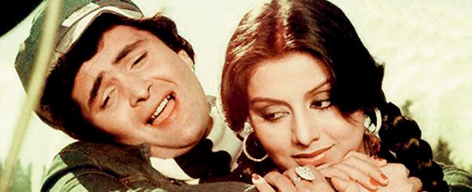 Rishi Kapoor and Neetu Singh in Doosra Aadmi (1977)