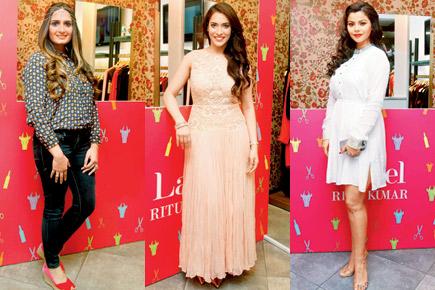 B-Town fashionistas add glamour to a clothing line launch