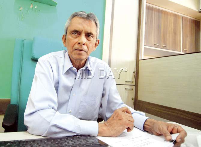 Samant says he had joined the company in 1965 and was 52 years old when he was laid off. Pic/Sameer Markande