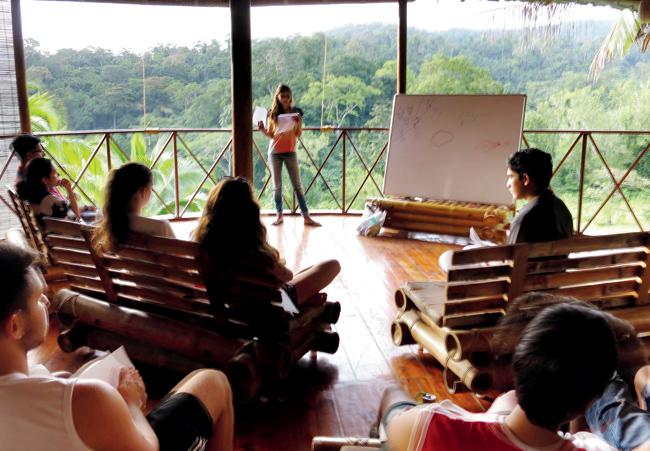 Students from Mumbai schools learn about conservation at Andaman Islands. 