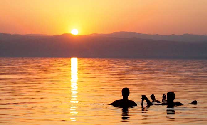 Sunset at the Dead Sea