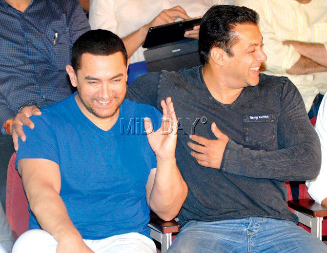 Aamir Khan and Salam Khan