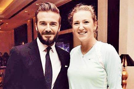 Why David Beckham makes Victoria Azarenka blush...