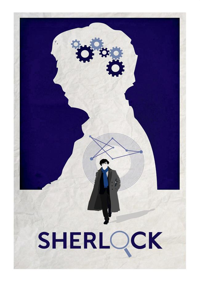 Sherlock Minimal framed art by Rajarshi Khasnabis for Rs 499