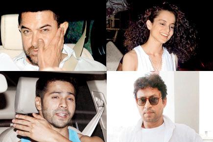 Spotted: Aamir Khan, Kangna Ranaut and other Bollywood celebs