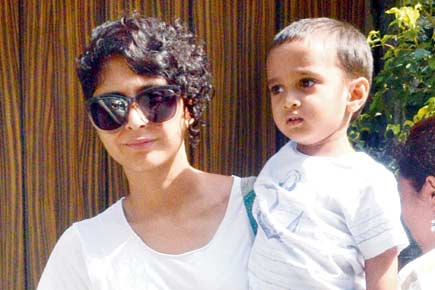 Spotted: Kiran Rao with son Azad at Bandra