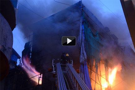 Watch video: Fire engulfs building in South Mumbai; 2 firemen dead
