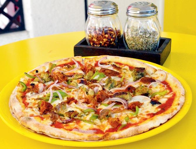 The Great Nawab pizza is a safe bet for meat lovers