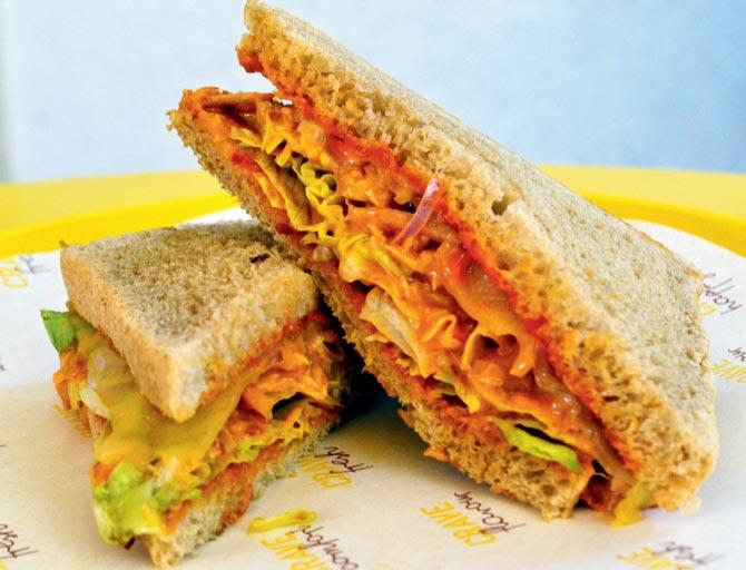 The Firestarter tuna sandwich was satiating. Pics/Datta Kumbhar