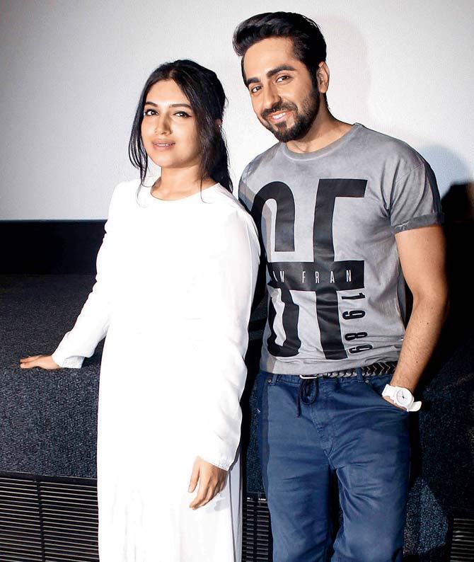 Ayushmann Khurrana and Bhumi Pednekar