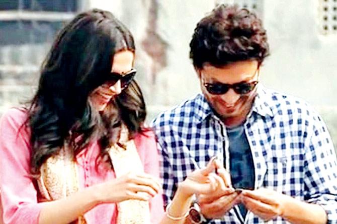 Deepika Padukone and Irrfan in Piku