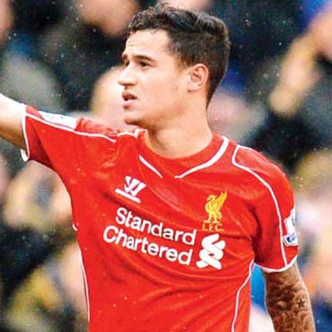 Philippe Coutinho. Pic/AFP