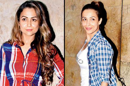 Malaika and Amrita Arora sport their casual best for a film screening