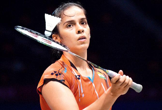 Saina Nehwal during the singles tie against South Korea’s Bae Yeon-ju at the Sudirman Cup in Dongguan, China on Thursday. Pic/AFP