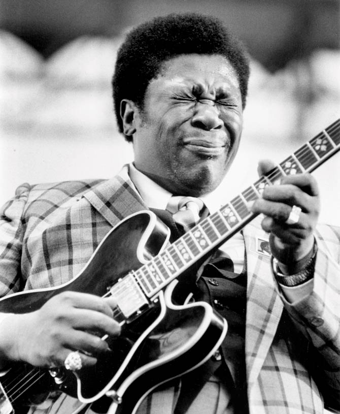 June 19, 1979, American Blues singer and guitarist BB King in performance. Pic/Getty Images